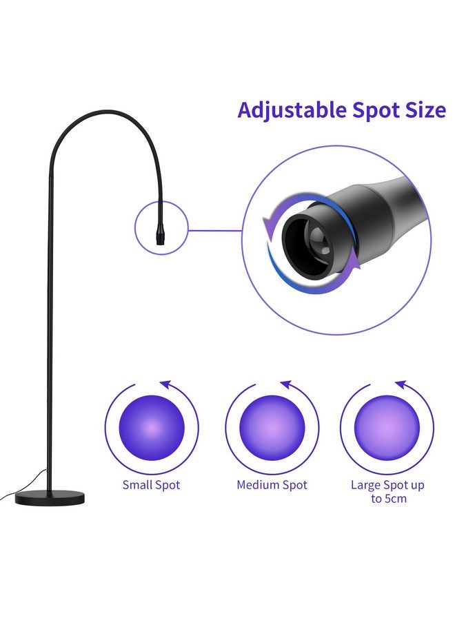 TopDirect TopDirect UV Lash Light for Eyelash Extensions - Curing UV Eyelash Glue, 5 W UV Lash Lamp 10 Eye Patch+ Goggles, Lash Light for Eyelash Tech Nail Tech with Foot Pedal Control, Adjustable Spot Size - Image 2