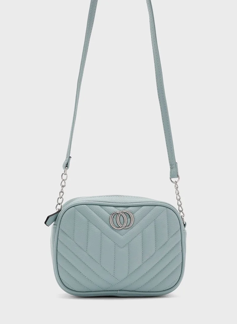 ELLA Zig Zag Quilted Cross Body Bag