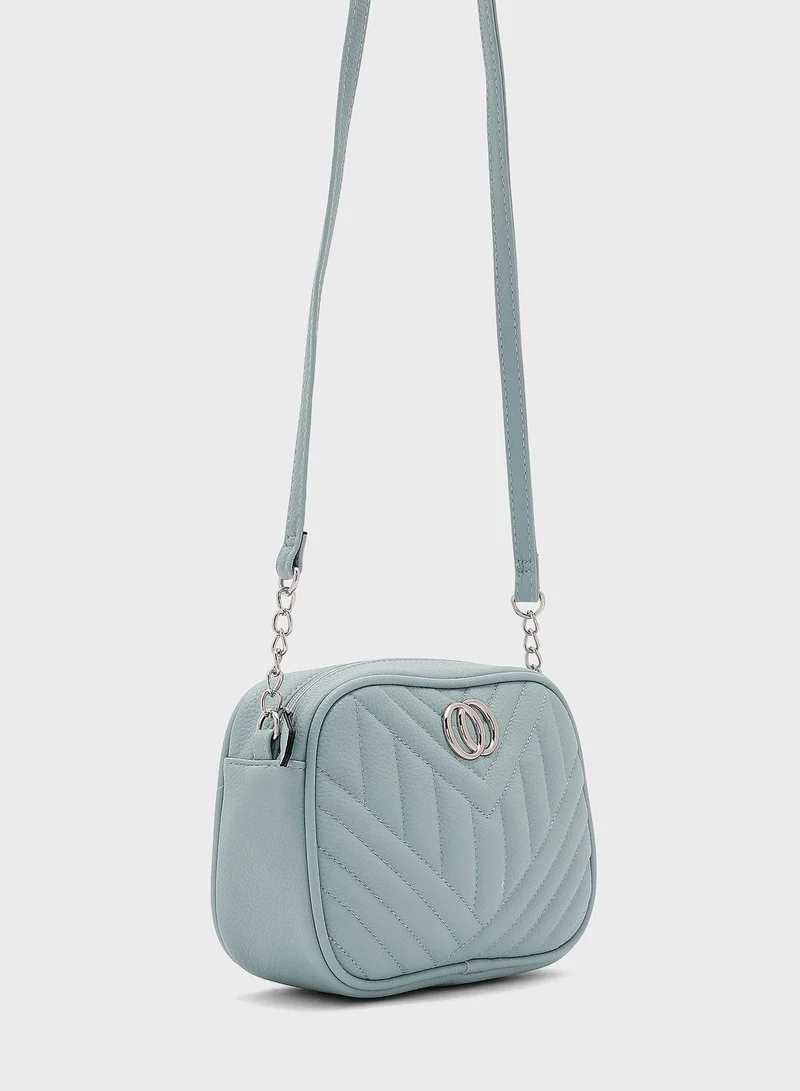 ELLA Zig Zag Quilted Cross Body Bag