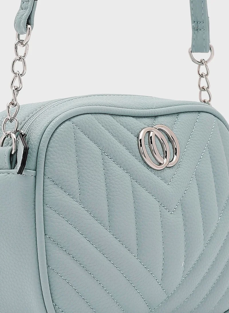 ELLA Zig Zag Quilted Cross Body Bag