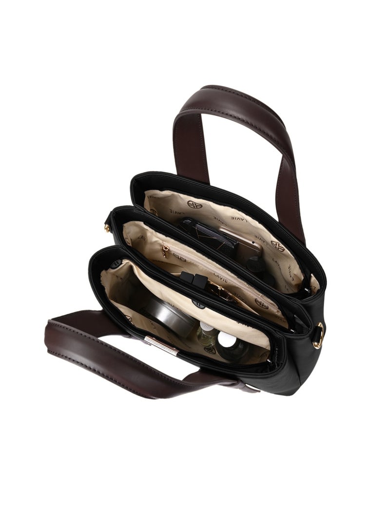 Lavie Signature Women's Nashville 3C Satchel (Black) - Image 4