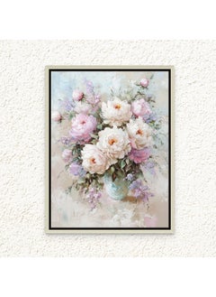 Art Decor Art Decor Framed Canvas Wall Art of Flower Vase Botanical Flower Pot Modern Floral Art Print Portrait Wall Décor for Living Room Bedroom Office Studio Home Décor Gifting  - Image 1