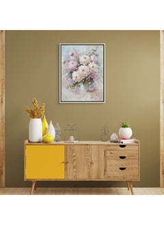 Art Decor Art Decor Framed Canvas Wall Art of Flower Vase Botanical Flower Pot Modern Floral Art Print Portrait Wall Décor for Living Room Bedroom Office Studio Home Décor Gifting  - Image 3