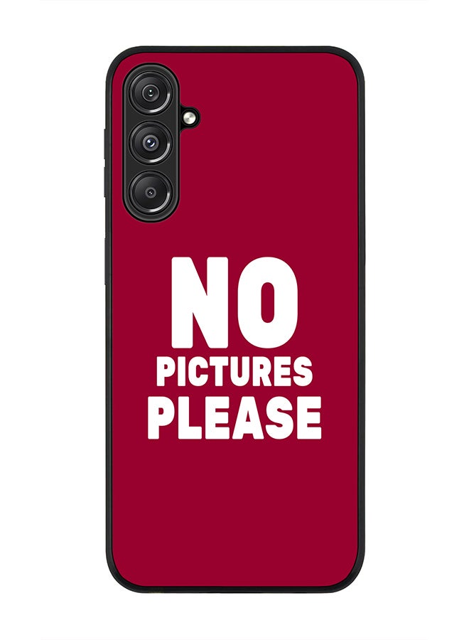 Stylizedd Rugged Black Edge case for Samsung Galaxy M34 5G, Custom Slim fit Flexible Anti Drop Thin Phone Case Cover - No pictures please - Image 1