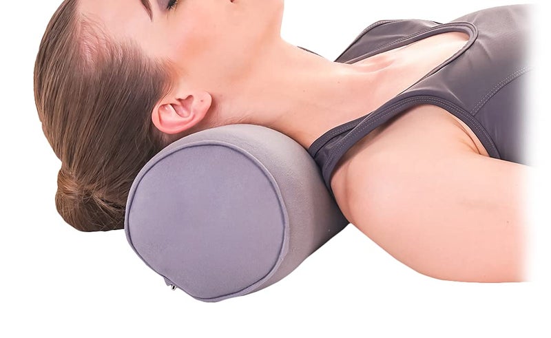 COIF Comfort Foam Neck Roll and Cervical Bolster Round Pillow with Removable Washable Soft Cover for Pain Relief & Support of Spine, Neck, Back, Lumbar, Leg, Shoulder (18.5" X 6.5") - Image 1