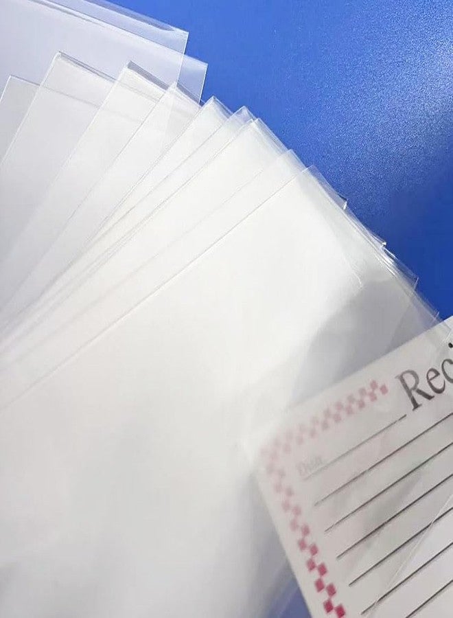 irtree Recipe Card Protectors, 3x5 Inches, Clear Plastic Sleeves, 100 Pack (3×5‘’) - Image 2