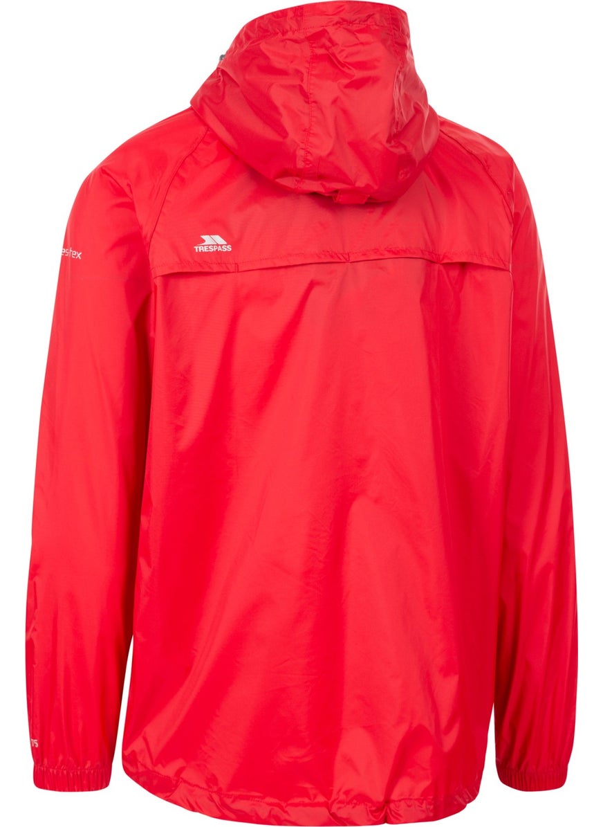 Trespass Qıkpac Jacket - Unisex Packaway Jkt TP75 Unisex Red Raincoat UAJKRAI10001-RED  - Image 1