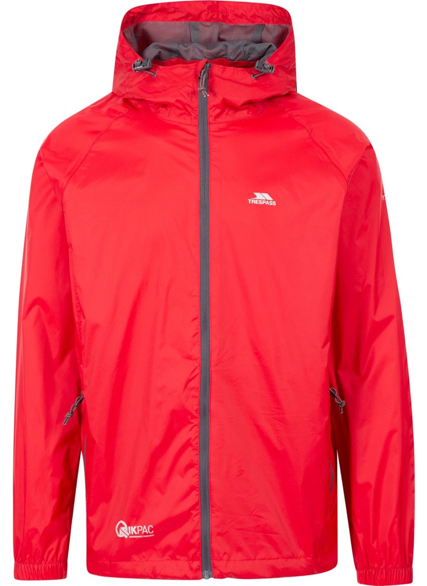 Trespass Qıkpac Jacket - Unisex Packaway Jkt TP75 Unisex Red Raincoat UAJKRAI10001-RED  - Image 2