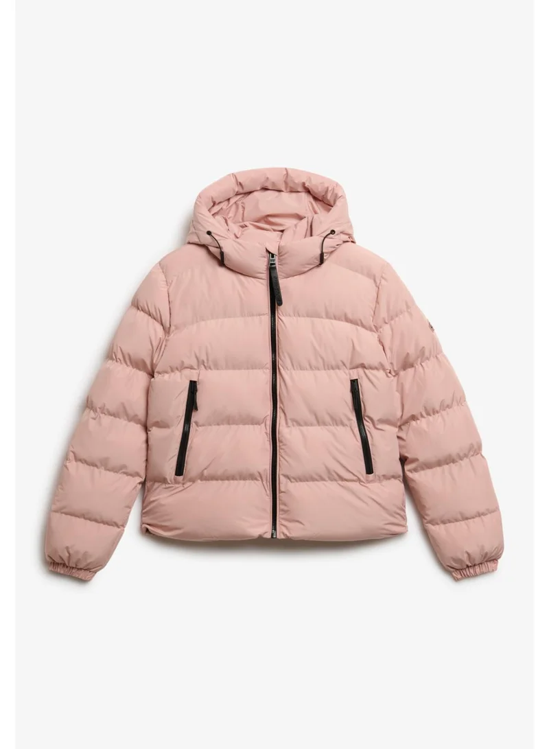 Hooded Sports Puffer Jacket