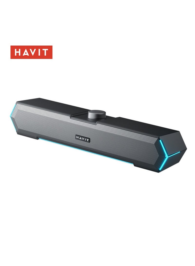 havit M19 Bluetooth Soundbar - Speaker for PC, Laptop, TV, Smartphone & Tablet - Mini Home Theater - Image 1