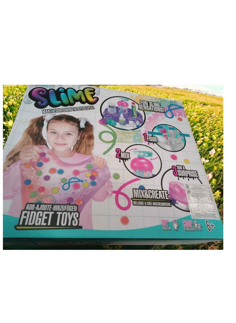 Fidget Slime Making Toy – 1+ Players – Ages 6+ – DIY Set – Sensory Slime Factory (Makes 10 Slimes)  - Image 1