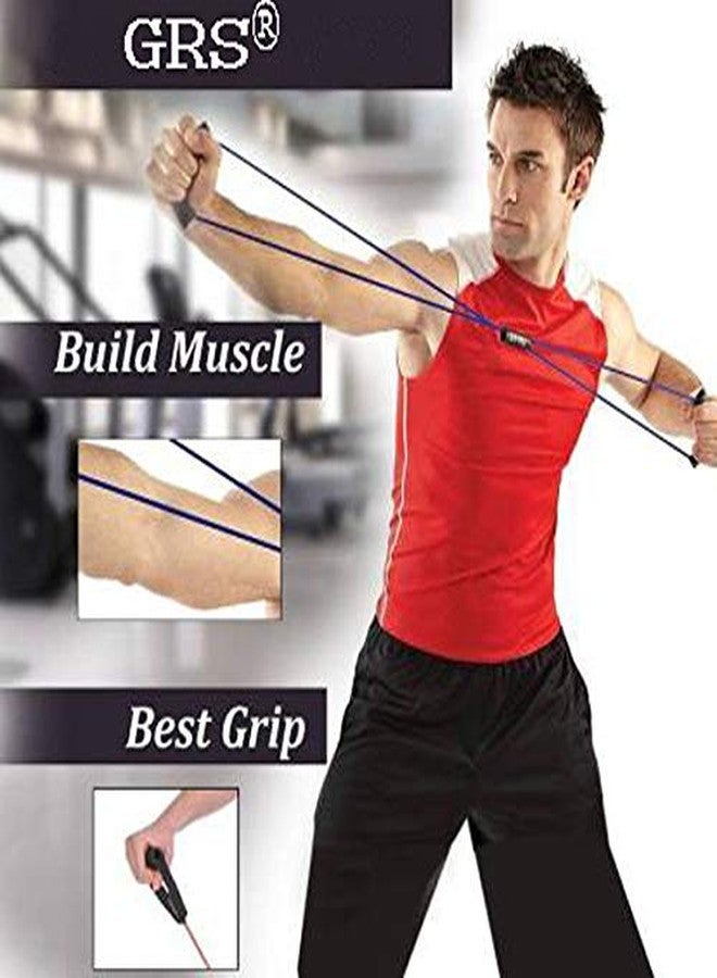 Grès GRS® SUPER_55 Push-up Bars - Strong Steel Pushup Stands,Chest Expander Resistance Pulling Tube, Skipping Rope & Gym Duffel Bag (Kit) - Image 5