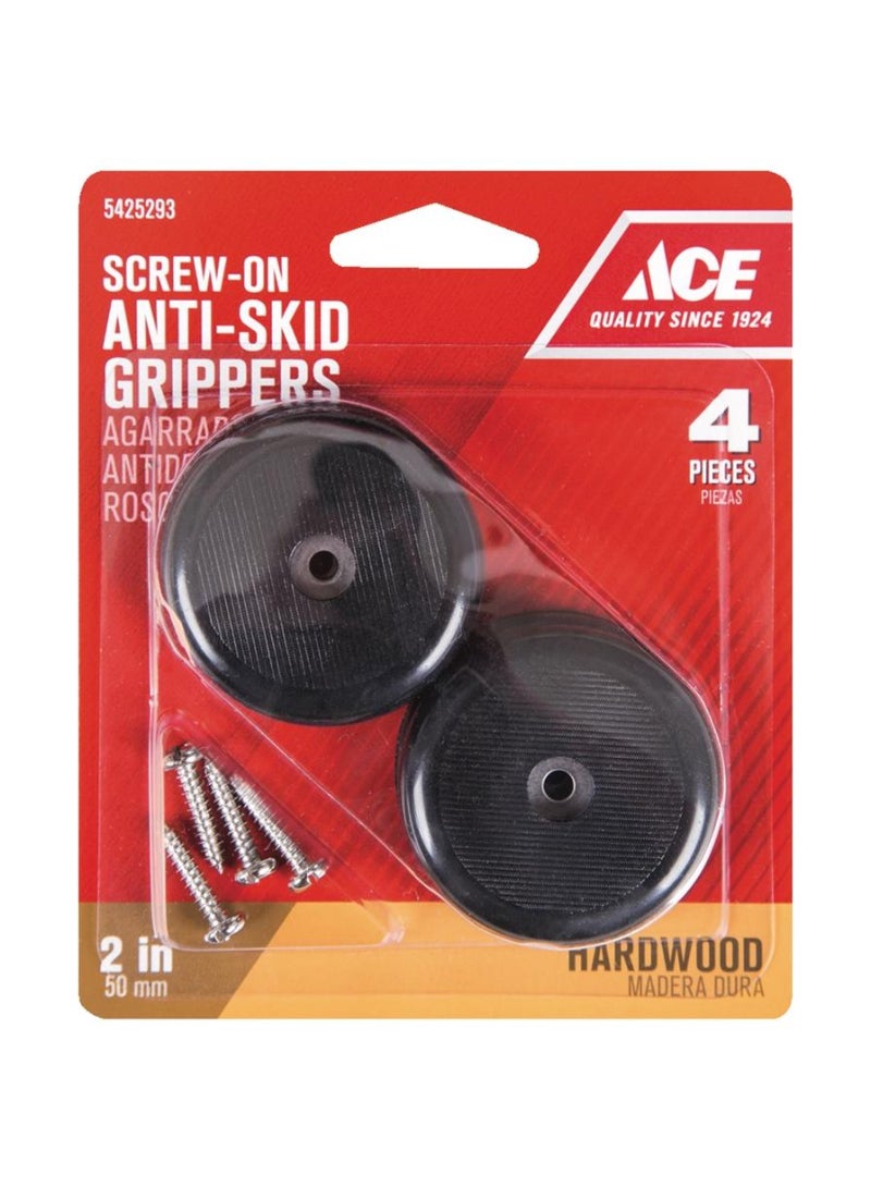 Screw On Anti Skid Grippers Pack  5.08 Cm 4 Piece
