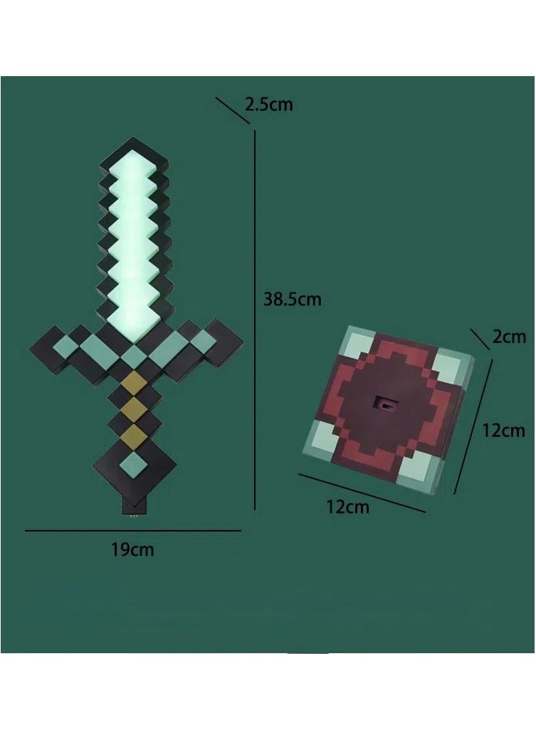 general Minecraft diamond sword night light ornament color changing sword minecraft game peripheral gift model table lamp - Image 4