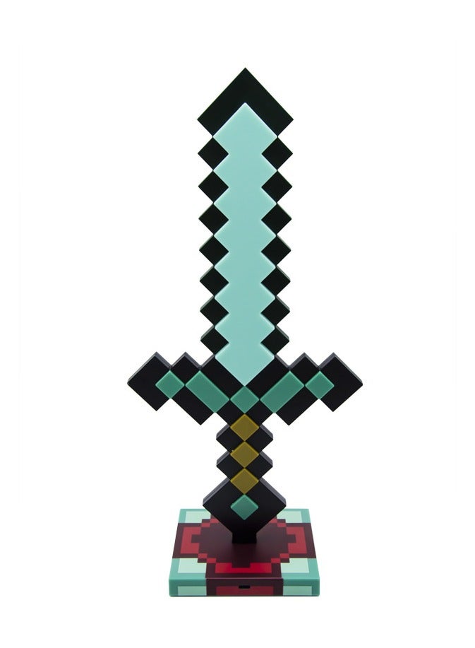 general Minecraft diamond sword night light ornament color changing sword minecraft game peripheral gift model table lamp - Image 3