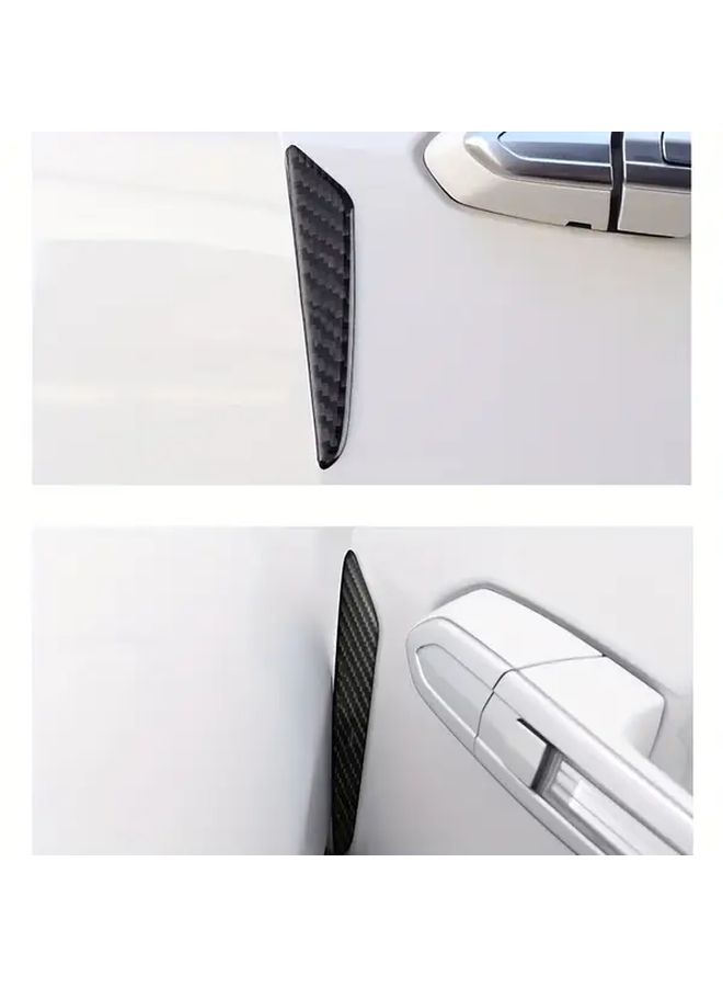 YSK 5 5 Model 4PCS Car Door Edge Protectors Bumpers Handle And Mirror Guards Carbon Fiber Scratch Resistant - Image 5