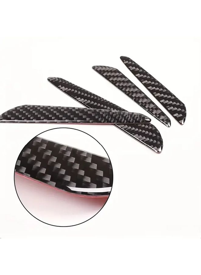 YSK 5 5 Model 4PCS Car Door Edge Protectors Bumpers Handle And Mirror Guards Carbon Fiber Scratch Resistant - Image 2