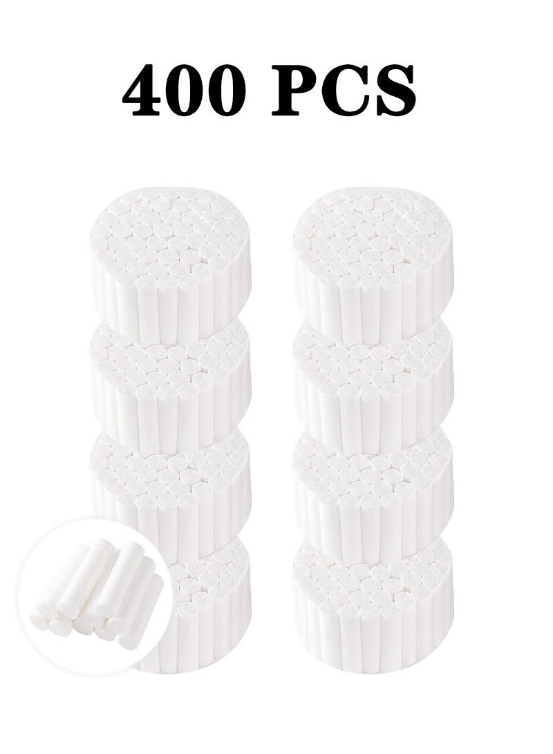 Realfrog 400 PCS Dental Gauze Rolls Cottons Pads, Nosebleed Kit Accessories Medium 1.5" Mouth Nose Plugs for Clinic, Household - Image 1