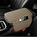 Ouzorp Car Center Console Cover Upgraded Microfiber Leather Car Arm Rest Cover with 2 Storage Bags Universal Armrest Cover for Car Storage Box Car Interior Accessories Protector for Most VehicleBeige - Image 2