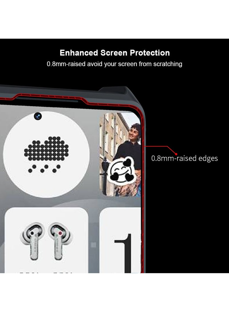 إكسوند غطاء حماية وهواوي شاشة لهاتف Nothing Phone 3a، حافة مبطنة من TPU+PC مقاومة للصدمات، تصميم نحيف ومضاد للاصفرار يوفر حماية فعّالة. - Image 3