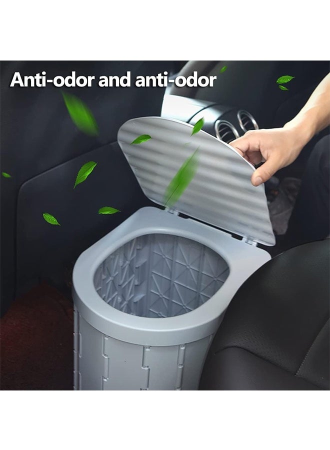 JCB CHIC مرحاض محمول للتخييم مع غطاء، مرحاض تخييم مطور، مرحاض سيارة، دلو سيارة محمول مقاوم للماء للبالغين، رحلات السفر والتخييم والمشي لمسافات طويلة ورحلات القوارب والشاطئ - Image 4