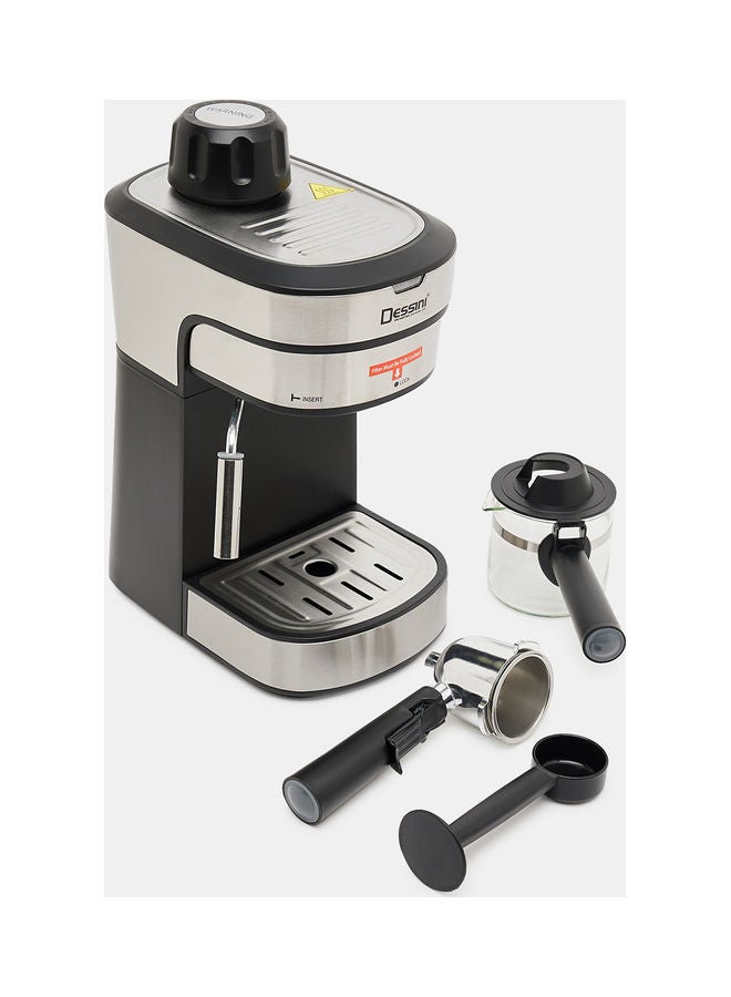 ديسيني ماكينة صنع قهوة إسبريسو بقوة ضغط 5 بارات طراز 400 240 ml 800 W espressomaker400 أسود/ فضي - Image 4