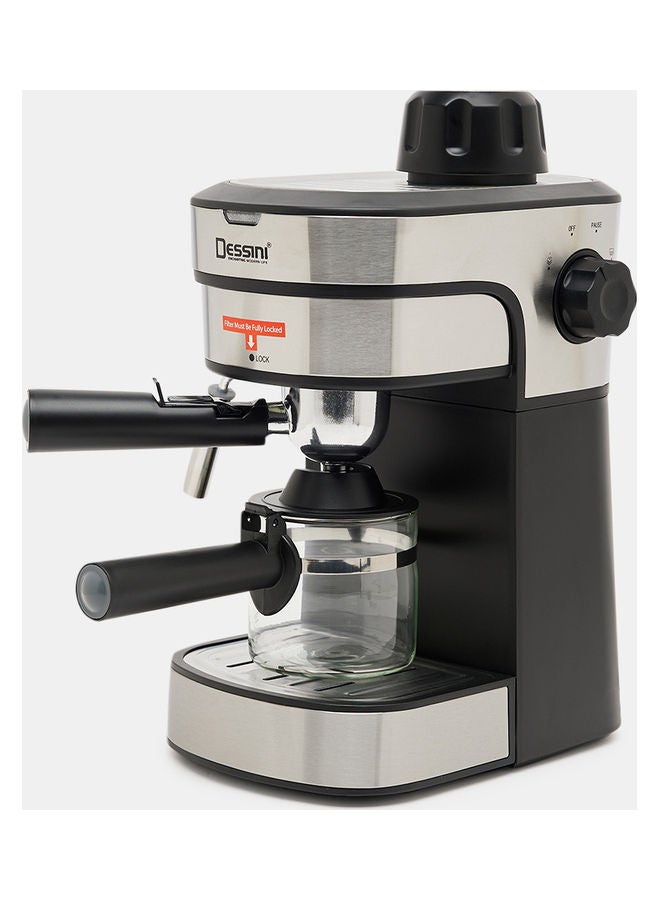ديسيني ماكينة صنع قهوة إسبريسو بقوة ضغط 5 بارات طراز 400 240 ml 800 W espressomaker400 أسود/ فضي - Image 2