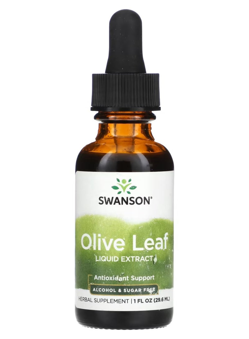 سوانسون، مستخلص سائل من أوراق الزيتون، 1 أونصة سائلة (29.6 مل)