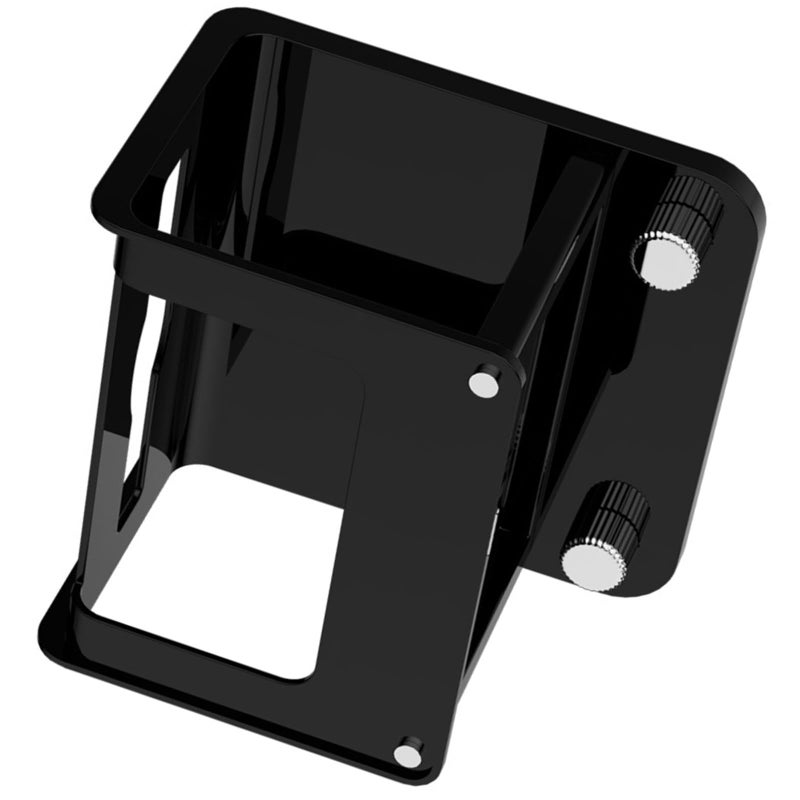 Black Modern Wall Mounted Tissue Holder With Strong Suction Cups Bathroom Shelf - Image 2