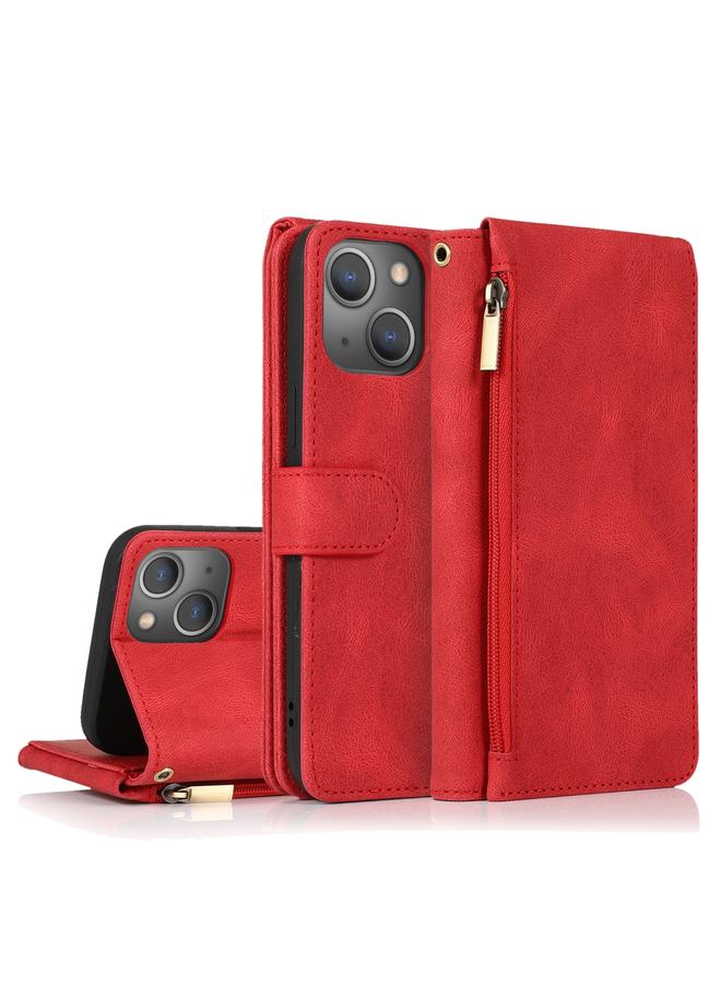 S-TOP Case For iPhone 14 Pro Zipper Wallet Bag Leather Case - Image 1