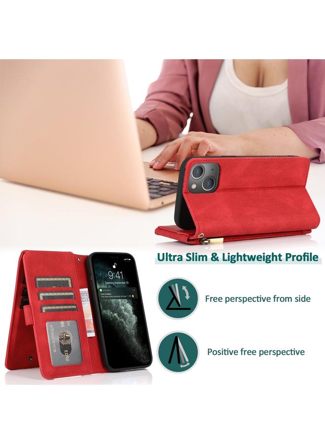 S-TOP Case For iPhone 14 Pro Zipper Wallet Bag Leather Case - Image 3