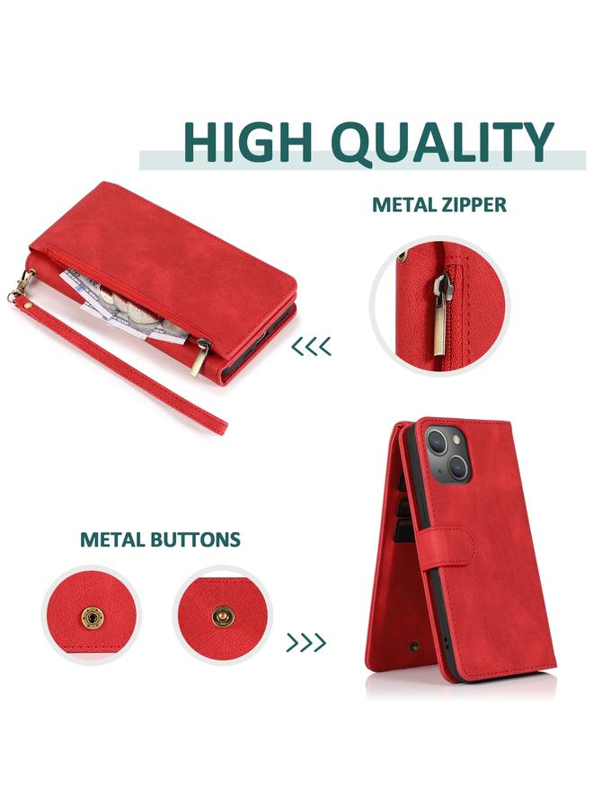S-TOP Case For iPhone 14 Pro Zipper Wallet Bag Leather Case - Image 5