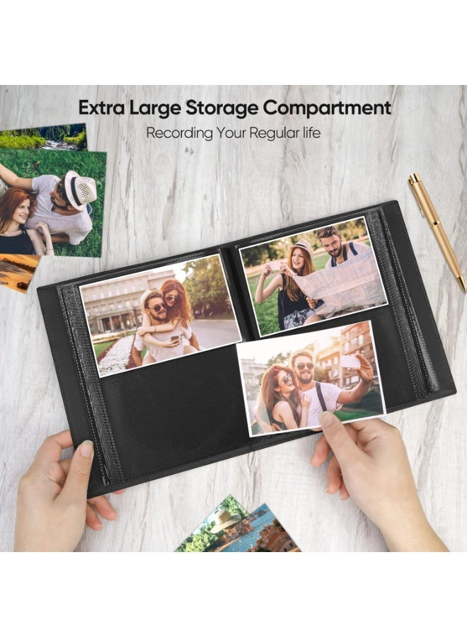TNTAIAHL Linen Photo Album 6x4, Small Photo Album holds 200 Pockets, Picture Album Slip in for 4x6 3.5x5.5 Photos, 4x6 Photo Book Ideal for Valentine Wedding Christmas Birthday - Image 5