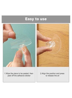 RATSAW Clear Cabinet Drawer Knobs, Diamond Crystal Shaped Pulls Handles Acrylic Self Adhesive Door Drawer Knobs for Wardrobe Kitchen Cupboard Bathroom  8 Pcs  - Image 4