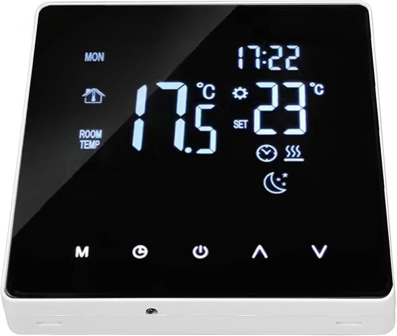 4400W LCD Touch Screen Temperature Controller Thermostat Size 2 for Hotel Villa Apartment Office - Image 2
