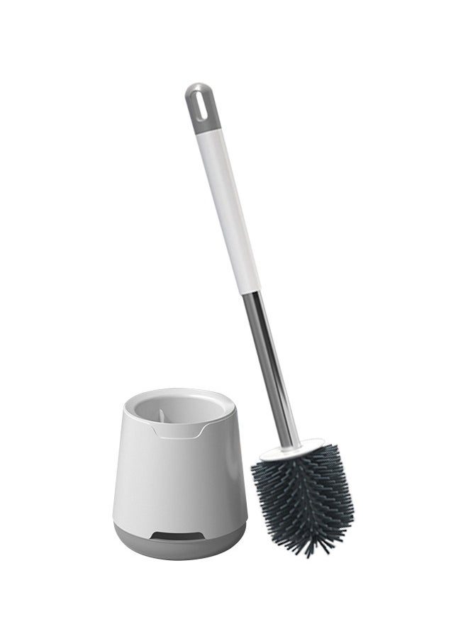 Generic Toilet Brush With Ventilated Storage Box, Extended Handle Cleaning Brush, Wall-Mounted Bathroom Brush, Durable And Anti-Corrosion, Easy To Clean, Remove Dirt  - Image 1