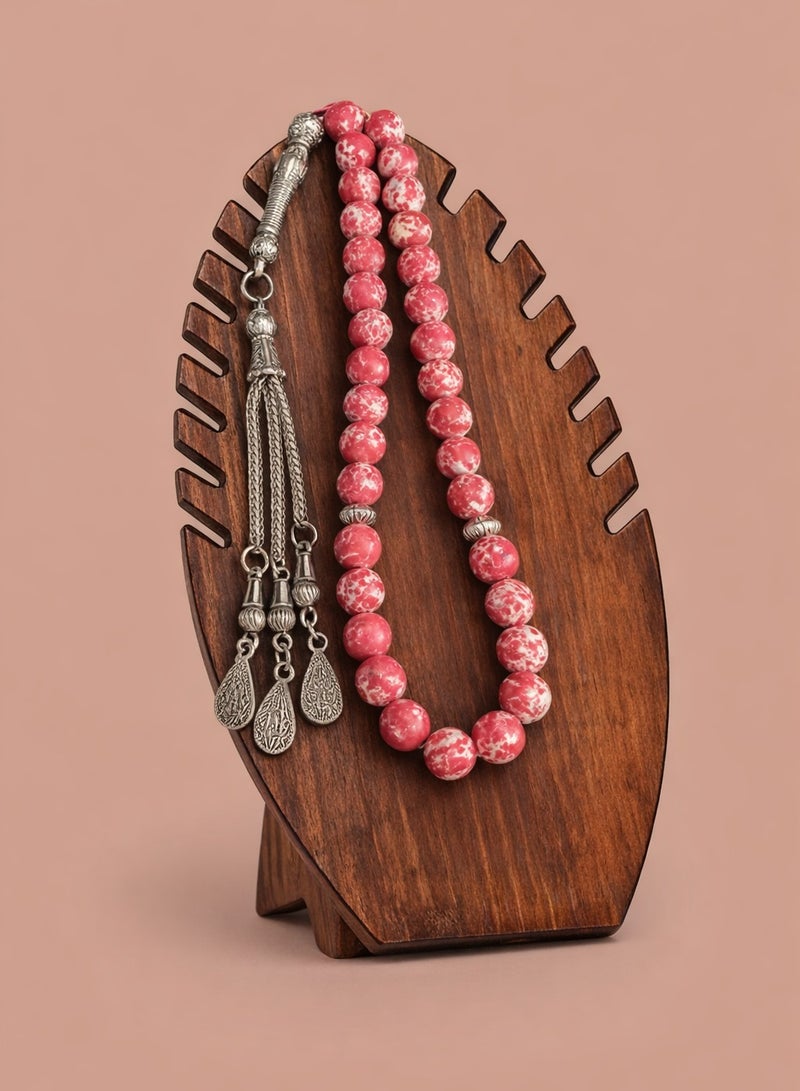 general 33 natural red turquoise Tasbih/8mm - Image 1