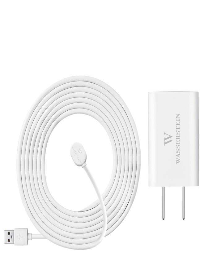 Wasserstein 6ft/1.8m Weatherproof Outdoor Charging Cable with Quick Charge Adapter Compatible with Arlo Ultra/Ultra 2/Pro 3/Pro 4 (White) (NOT Compatible with Arlo Essential Spotlight) - Image 5