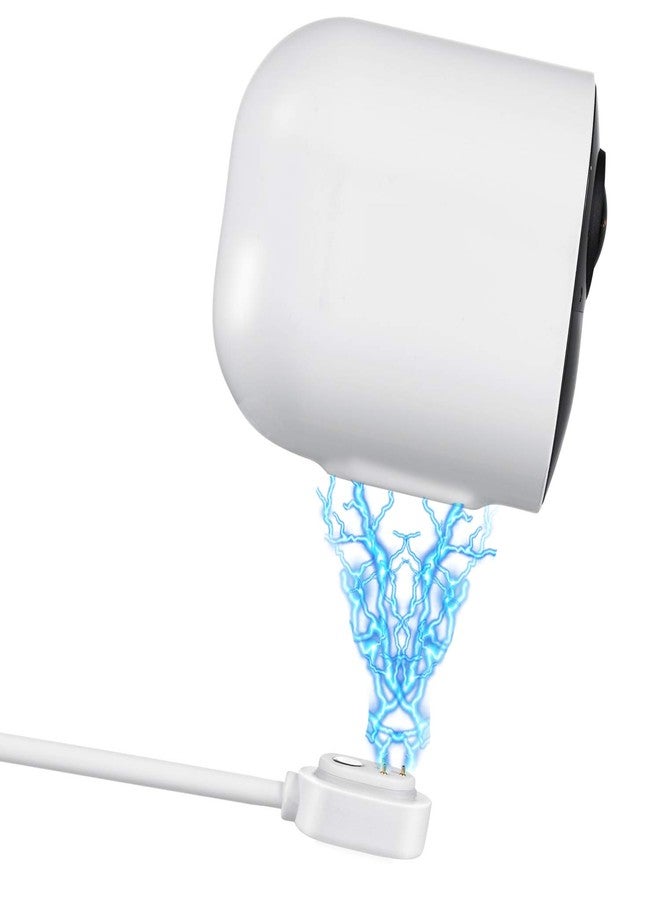 Wasserstein 6ft/1.8m Weatherproof Outdoor Charging Cable with Quick Charge Adapter Compatible with Arlo Ultra/Ultra 2/Pro 3/Pro 4 (White) (NOT Compatible with Arlo Essential Spotlight) - Image 3