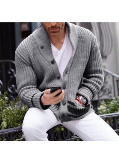Generic 2024 Autumn Casual Solid Turtleneck Mens Sweater Red  - Image 4