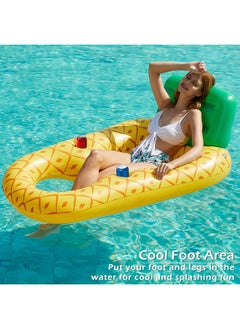 Jasonwell Inflatable Pool Float Adult - Pool Floaties Lounger Floats Raft Floating Chair Water Floaties For Swimming Pool Lake Lounge Float With Cup Holders Beach Pool Party Toys For Adults  - Image 5