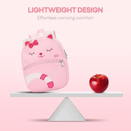 Frantic Kids Backpack for School Soft Padded Straps & Large Storage Capacity (Pink_Dream_Cat_2026_B) - Image 4