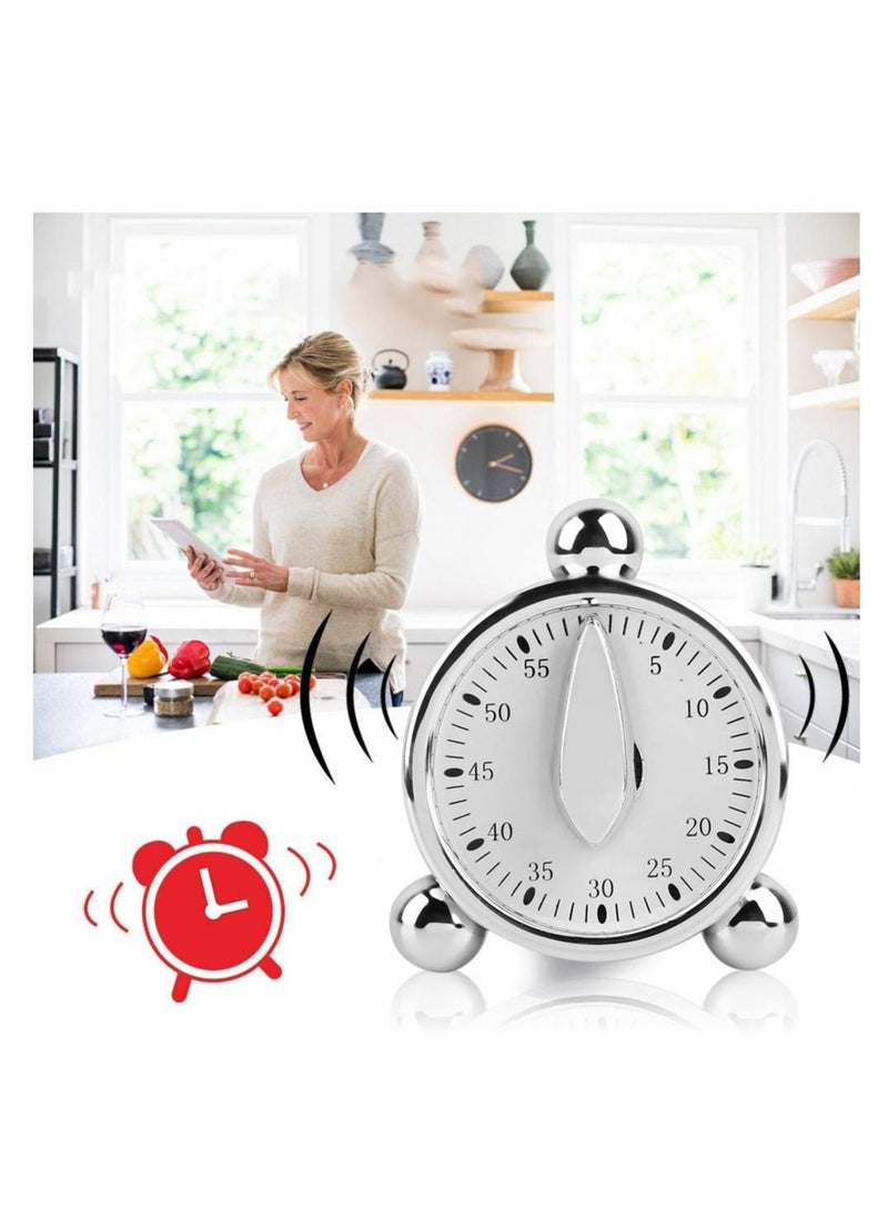 SYOSI - SYOSI Kitchen Timer, Wind-Up Mechanical Countdown Timer Countdown Clock 1 Hour Timer for Classroom Teaching Homework Games Cooking Office Meeting - Image 1