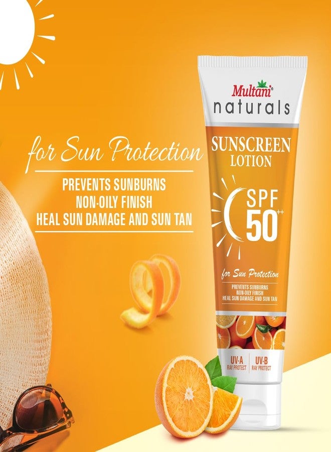 Multani Naturals Sunscreen Lotion SPF 50++ | Broad Spectrum UVA/UVB | Blue Light Protect | No White Cast | Water Resistant, Ultra Light & Non Sticky | For Oily, Dry & Sensitive Skin | For Women & Men | Free From Paraben, Mineral Oil & Sulphate |100ml - Image 5