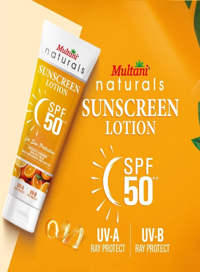 Multani Naturals Sunscreen Lotion SPF 50++ | Broad Spectrum UVA/UVB | Blue Light Protect | No White Cast | Water Resistant, Ultra Light & Non Sticky | For Oily, Dry & Sensitive Skin | For Women & Men | Free From Paraben, Mineral Oil & Sulphate |100ml - Image 3