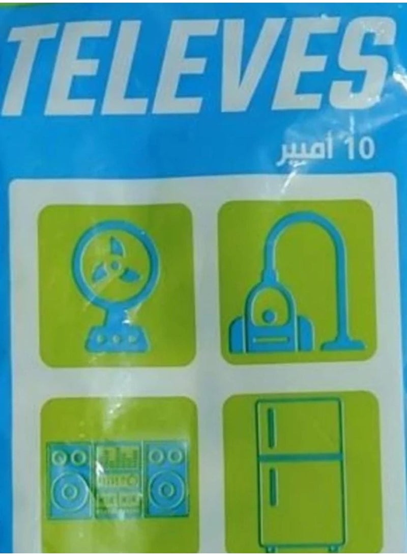 Televes 4-Outlet Power Strip - 1.10m / Black - Image 4