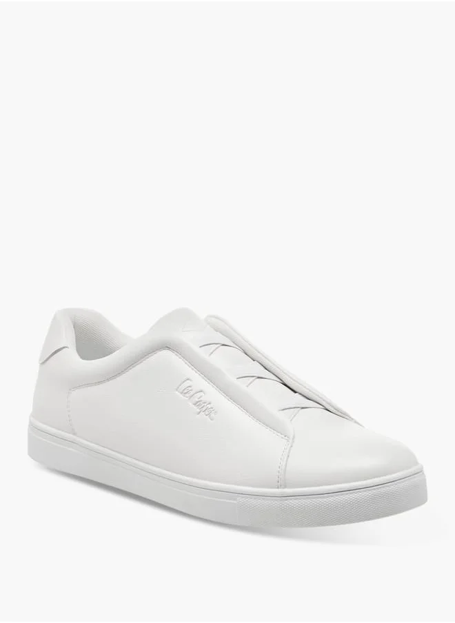 Lee Cooper Men's Elastic Cross Strap Detail Slip-On Sneakers