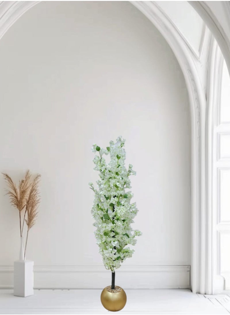 AL KHALDIYA White infernal tree with golden pot 140 cm  - Image 1