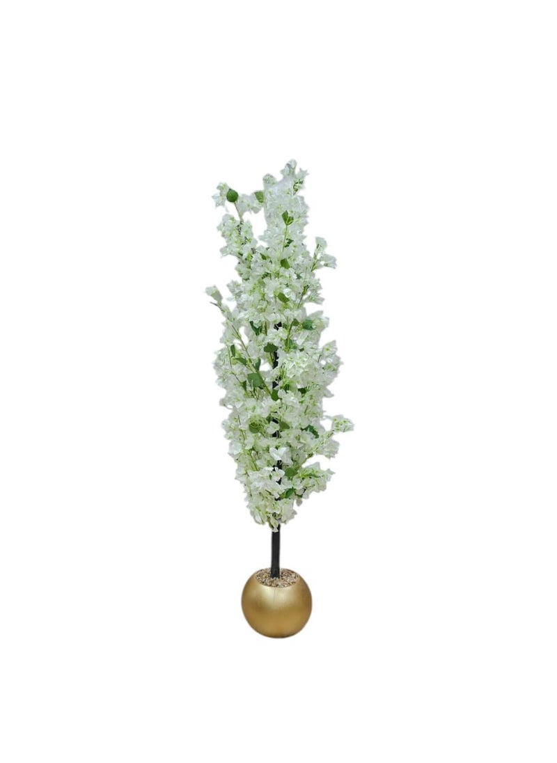 AL KHALDIYA White infernal tree with golden pot 140 cm  - Image 2