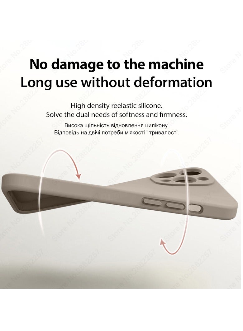 AROAQ Iphone Silicon Case, Silky-soft Touch Full-body Protective Phone Case, Luxury Original Liquid Silicone Case Mention For Iphone 15 Pro Max, 15 Plus, Pro, ( Dark purple ) - Image 2